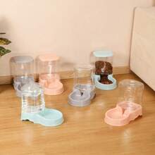 Pet Automatic Feeder Cat Drinking Water Bowl Cat Bowl Dog Bowl Large Capacity Combination Grain Storage Barrel Pet Supplies