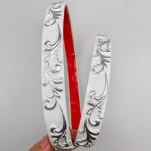 1 件 39.37/118.11 英寸 3D PVC 自粘装饰软线踢脚线天花板装饰线背景墙造型线 3D 墙贴家居装饰，白色和金色自粘柔性模压装饰，适用于镜边和家居墙面装饰