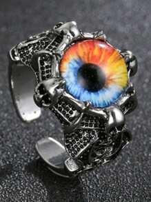 1 Pc New Charm Purple Dragon Eye Rings For Men Women Clarw Punk Hip Hop Animal Ring Fashion Party Jewelry Gifts