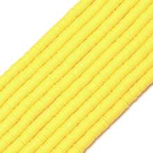 6mm 1/5/10 Strand Flat Round Polymer Clay Beads, Multicolor Loose Spacer Polymer Clay Beads For Jewelry Making, DIY Handmade Bracelet Necklace Jewelry Making Craft Supplies, Soft Clay Material, Art & Craft Beading Supplies
