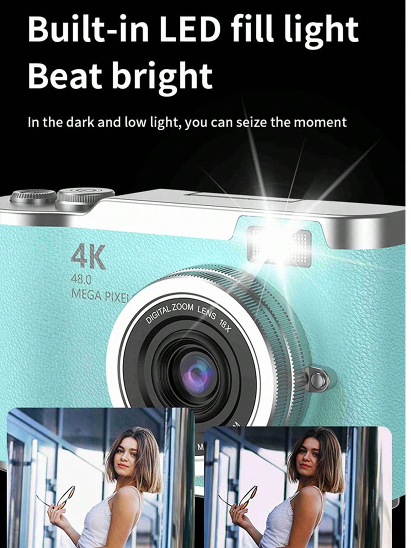 كاميرا رقمية مدمجة بتكبير بصري 18X مع تركيز تلقائي...