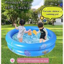 Piscina inflable circular para familias y niños, piscina de natación y piscina de playa, permitiendo que sus hijos disfruten de la alegría del verano