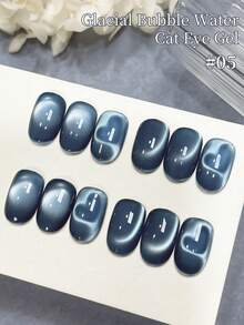 XEIJAYI 蓝猫眼指甲油凝胶 1 件装 高饱和度光泽 牢固持久套装 UV LED 浸泡指甲油，DIY 沙龙品质美甲凝胶 - 藏蓝色 - 查看 7