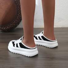 This Summer's New Popular Women's Thick-Soled Height-Increasing Half-Slipper Features A Lace Mesh Perforated Upper And A Soft-Soled Anti-Slip Half-Support Shoe. It Is Lightweight, Breathable, Versatile, Fashionable, Sporty And Daily Wear, Both Stylish And Multi-Functional