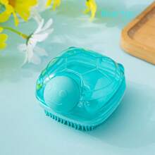 Bath Brush Scrubber Soft Silicone Pet Shower Grooming Shampoo Massage Dispenser For Short Long Haired Dogs And Cats