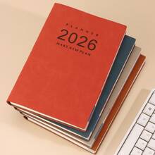 2026 A5 大型标准计划日历计划：高品质 PU 皮革（一月十二月）每日、每周和每月议程，100 克纸张，365 天待办事项清单，计划者之选，完美礼物！，学校用品，返校