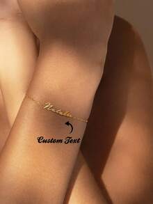 Personalised Custom Name Necklaces For Women Fashion Jewelry Stainless Steel Nameplate Pendants Necklace Best Friend Gifts - Multicolor - View 1