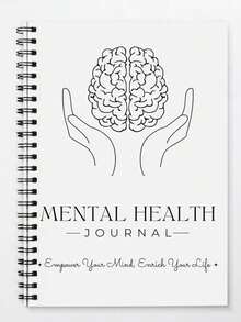120-Page Mental Health Diary Notebook - For Anxiety Relief, Self-Care Tracking, And Relaxation Exercises Mother's Day Graduation,School Supplies,Back To School