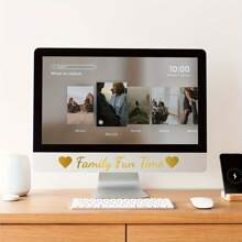 8/10 Sheets 1 Inch Vinyl Cursive Letters Stickers Set, Gold Self Adhesive Alphabet Number Stickers, DIY Small Letter Number Decals For Scrapbooking, Water Bottles, Jars, Spices, Craft, Mailbox