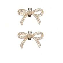 2 pçs/conjunto de presilhas de sapato borboleta, decorações de sapatos com strass de cristal, acessórios elegantes para sapatos de festa de casamento femininos, sapatos destacáveis faça você mesmo