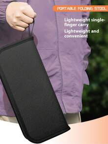 1 件便携式多功能户外野餐露营折叠椅、超轻钓鱼凳、旅行凳、钓鱼配件