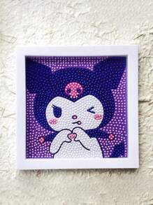Sanrio 1Pc Hello Kittys Kuromis Cinnamorolls My Melodys 5D DIY Diamond Art Painting Set With Photo Frame Cute Kitty Cat Diamond Art Painting Making Beginner Gift(Some Parts May Be Random)No Picture Frame