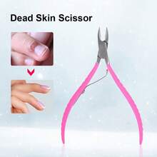 Tijeras de uñas de piel muerta, cortador y removedor de alicates de cutícula profesional de acero inoxidable, cuchillo de manicura para herramientas de manicura,alicates para manicura,removedor de cutícula,tijeras para cuticulas - Multicolor - Ver 1
