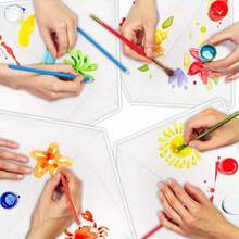 DIY Kites Kite Making Kit Bulk, Decorating Coloring Kites Party Pack,White Diamond Kite Kits (3 Pack) - 43409993 - View 3