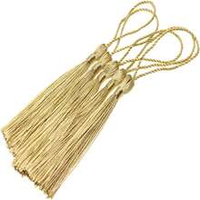 20pcs Miniature Silk Tassel Soft Glossy Handmade Bookmarks With Rope Loop, For Keychain, Earring, Jewelry Making, Memorabilia, Graduation Ceremony, Garment Sewing, Gift Tags DIY Craft Project - Multicolor - View 3