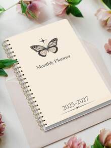 Unisex Weekly/Monthly Planner Notebook, 2026-2028 Academic Year Monthly Planner, With Note-Taking Function, Office And Back To School Supplies, Adult Gift, Teacher Gift - Multicolor - View 4
