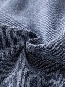 Süße Denim-Latzhosen mit Bärenstickerei für Kleinkind Jungen