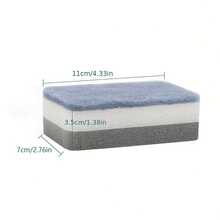 10pcs Magic Sponge ! ! Melte Away Double Sided Cleaning Sponge Kit ,Time-Saving, Effective For Tough Household Scrubbing,Reusable And Easy To Clean !
