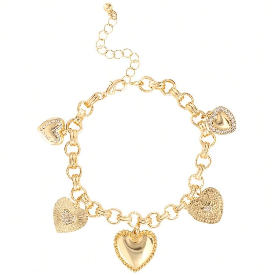 Jessica Simpson Base Metal Charm Bracelet - 1 - View 1
