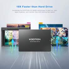 KOOTION KOOTION 512GB 256G 128G Internal SSD SATA III 6Gb/S 2.5" Solid State Drive 3D NAND Flash Advanced SSD Hard Drive Up To 550MB/S SATA 3 SSD Upgrade Performance For PC Laptop
