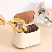 Litter Box Portable Bedpan Removable Full-Closed Litter Pan Potty Toilet Rabbit Medium Large Cats Small Animals