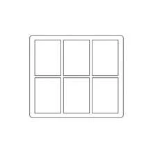 Support en acrylique pour personnage d'anime et carte de jeu, porte-photo et cadre, organisateur de stockage épais transparent pour cartes de collection, 6,5 x 9,1 yard