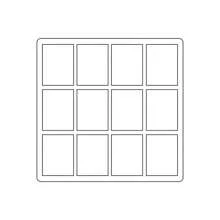 Support en acrylique pour personnage d'anime et carte de jeu, porte-photo et cadre, organisateur de stockage épais transparent pour cartes de collection, 6,5 x 9,1 yard