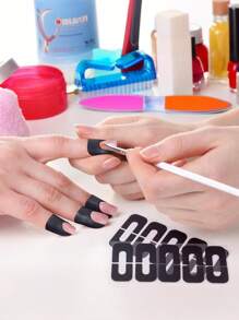 U Shape Nail Polish Protector Sticker, Nail Polish Spill Proof Sticker, Nail Art Sticker To Prevent Nail Polish Spillage, Nail Polish Airbrush Tool, Nail Art Tools, Nail Art Accessories.U Shape Sticker Spill Proof Adhesive Sticker.Nail Art Tools.Nail Art Accessories.Suitable For Nail Salons.