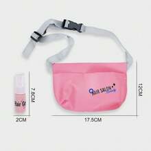 儿童过家家化妆套装，带吹风机玩具（塑料材质，不含粉饼），女孩仿真日常化妆及配饰单肩包套装 - 彩色 - 查看 11