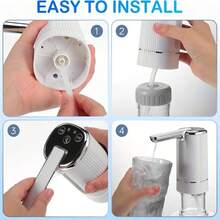 Mini bomba de agua eléctrica plegable y multiveloz, dispensador de agua portátil recargable tipo C automático - Multicolor - Ver 5