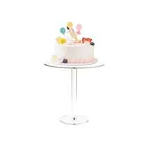 1 pieza Soporte para pastel de acrílico transparente, juego para decoración de postres y cupcakes, adecuado para exhibir pasteles en fiestas de cumpleaños, bodas, navidad y otros eventos