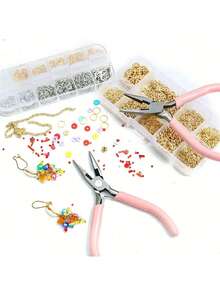 1psc/4pcs Jewelry Pliers Tool Kit Includes Needle Round Wire Cutter And Curved Nose Pliers For Jewelry Beading Repair Supplies Wire Wrapping Multifunctional Tools Home Essentials