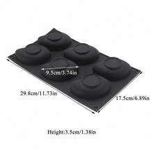 1 Khuôn silicon làm bánh pudding thạch tròn nhỏ, dụng cụ làm bánh brownie phủ xoài mâm xôi kiểu Pháp, khuôn làm bánh vỏ sò Madeleine chịu nhiệt, khuôn nến nhựa xà phòng thủ công tự làm - Nhiều màu - Xem 15