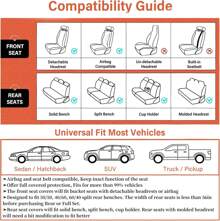 Car Seat Covers Full Set, 2pcs Front Seat Covers For Subaru BRZ For Subaru Crosstrek 2024 For Subaru Foreste Impreza WRX Car Seat Cover, Car Seat Protector Waterproof, PU Leather Car Seat Cushion Breathable Waterproof Full Wrapping Edge Seat Covers/Beige-2pcs Front Only