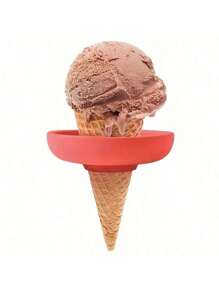 1 Stück Silikonhalter-Set für Eiscreme, Sommer Eis-am-Stiel Halter, auslaufsicherer Waffel-Ständer mit Tropfschutz, tragbares Eislutscher-Formblech mit Transporttasche - spülmaschinenfest