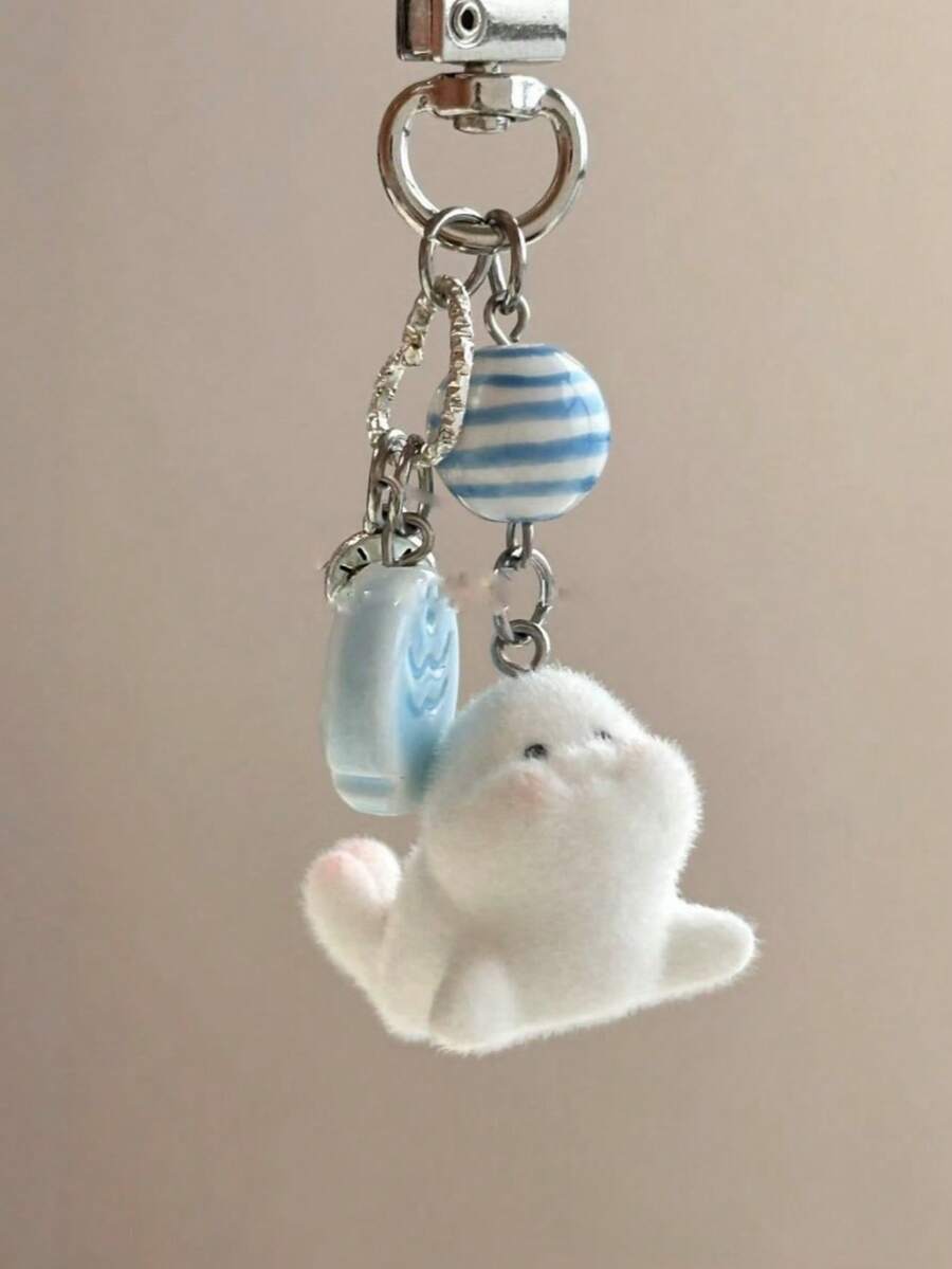 1 chiếc móc khóa mặt dây chuyền hình cá heo & cá voi hoạt hình dễ thương dành cho cả nam và nữ cho túi xách - Nhiều màu - Xem 1