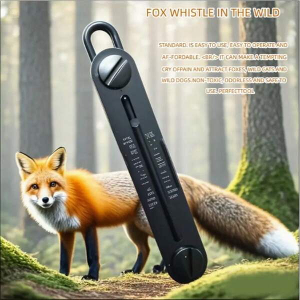 1 Stück Fuchspfiff aus hochwertigem, robustem ABS-Material, Hochfrequenz-Tierstimmen-Pfeife zum Jagen und für das Outdoor-Überleben, unverzichtbares Werkzeug zum Anlocken von Wildtieren, Jagdzubehör | beeindruckendes Aussehen | praktisches tragbares Werkzeug