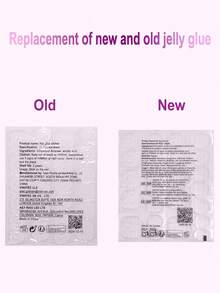 24 件套方形手工银河猫眼指甲贴纸（带摩擦棒）和 1 件果冻凝胶按压指甲美甲用品 - 彩色 - 查看 10