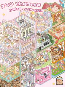 47 Stücke dekorative DIY Haus Aufkleber, Landschafts Aufkleber, Szenen Aufkleber (26 Materialbögen + 20 Grundkarten + Metall Pinzette), 3D Miniatur Haus Diorama Aufkleber, Landschafts Aufkleber, Handbuch Aufkleber, kleine Haus Szene Sortier Aufkleber, wiederverwendbar, verschiedene Größen erhältlich