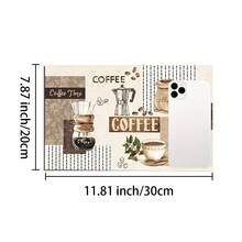 1 件咖啡图案印花吸水垫、浓缩咖啡机台面吸水垫、水槽排水垫、柔软水龙头垫、浴室水槽杯垫、厨房和浴室装饰 - 彩色 - 查看 27