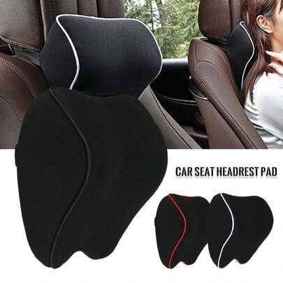 1pc Car Neck Pillow, Universal Car Seat Headrest Neck Support Cushion, Washable For Driver Or Front Passenger, Ergonomic Car Seat Headrest
