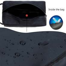 1 pezzo Borsa organizzatrice da viaggio impermeabile multicolore, borsa con cerniera, borsa da toilette da uomo di grande capacità, elementi essenziali da viaggio per vacanze estive, ritorno a scuola, borsa per articoli scolastici, borsa da viaggio