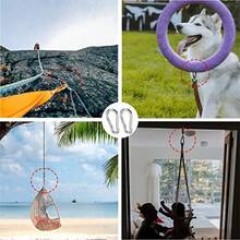 12PCS 2 Inch Small Carabiner Clip, Spring Snap Hook, Heavy Duty Galvanized Steel Keychain Carabiner, Locking Climbing Caribiners Clips Gym, Plant Hanging, Outdoor Camping, Hiking, 200 Lbs Capacity - 43399870 - View 7