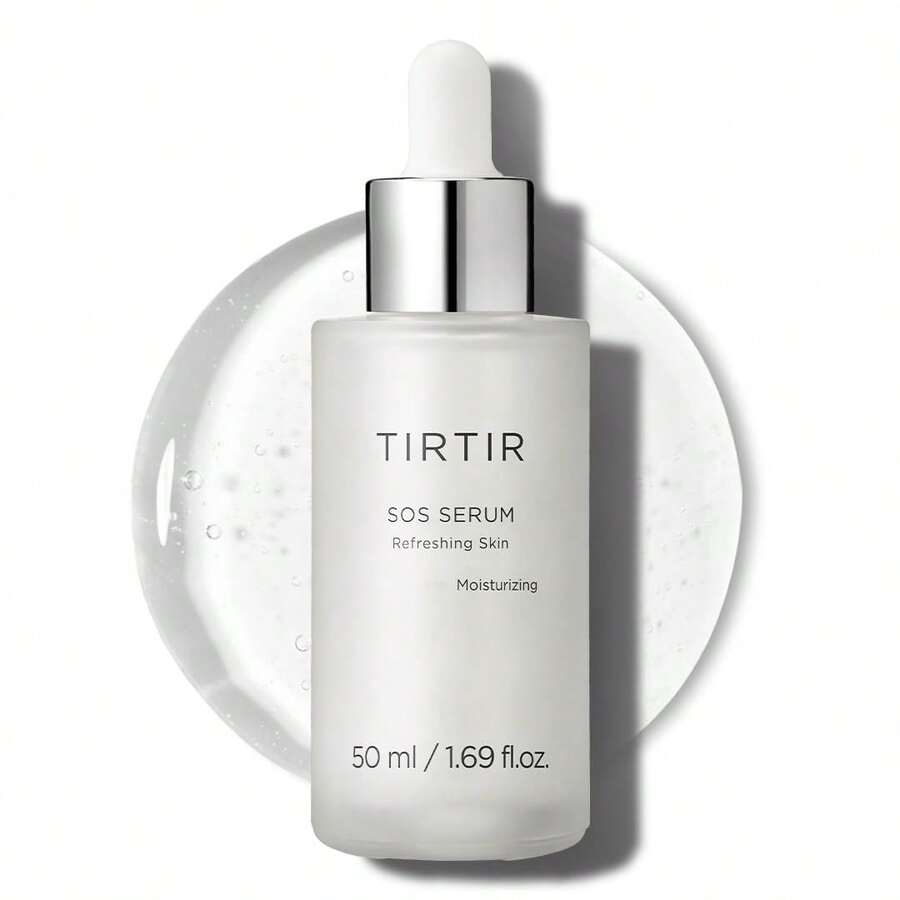 TIRTIR SOS Serum - Radiant Glow Facial Essence, 1.69 Fl.Oz. - Hydrating, Fragrance-Free, Suitable For All Skin Types - Moisturizing Formula With Collagen, Salicylic Acid, And Skin Soothing Properties - trắng - Xem 1