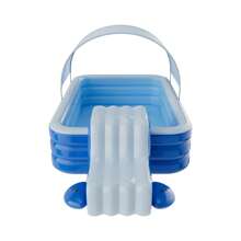 1pc PVC Inflatable Swimming Pool Slide, Suitable For Large Inflatable Swimming Pools Over 1.8m, Anti-Leak Jumbo Inflatable Water Slide, Outdoor Water Fun Family Pool Toy With Easy Storage