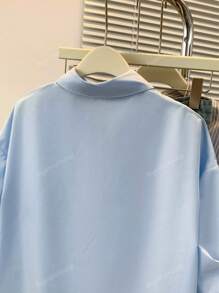 Women's Solid Button-Up Shirt - Asymmetric Hem Collared Short Sleeve Blouse For Casual/Date Nights/Parties, Spring-Fall Versatile Wardrobe Staple
