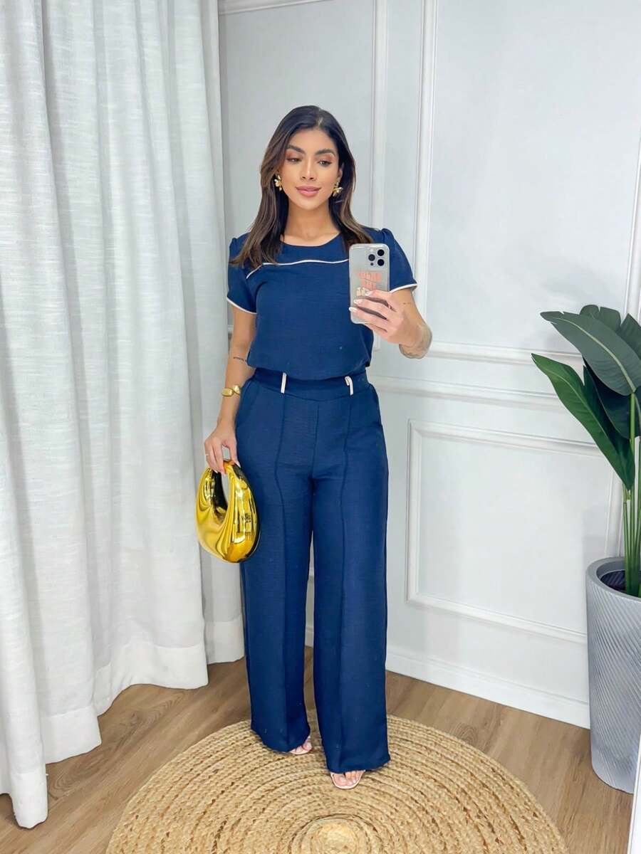 SetColor BlockCasualLinenContrast WaistPocketStriped FabricSetEveningWeddingOfficeBaby ShowerFormal & EveningPhotoshootStreetBaby Moon