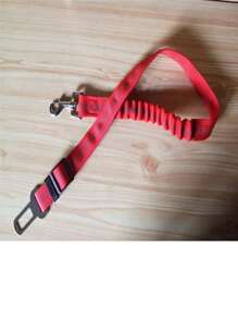 1 pieza Correa elástica reflectante retráctil para mascotas con cinturón para ir en el coche, cinturón de para asiento de coche de mascota, cuerda de tracción de coche para mascotas, artículos para mascotas en , correa retráctil para perros, correa a prueba de explosiones para perros