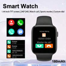 1 Piece Unisex Silicon Strap Smart Watch With High-Definition Display, Phone Call, Social Notification, Multiple Sports Modes, Compatible With IOS & Android, Suitable For Daily Use