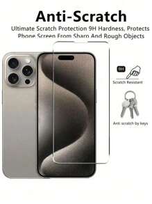 5 stuks gehard glas, compatibel met iPhone 16e, 15, 14, 13, 12, 11 Pro Max, X, XS, XR, Mini, 7, 8, 14 Plus, schermbeschermer, compatibel met iPhone 14, 15 Pro Max, glas, cadeau voor verjaardag, familie, vrienden, telefoonschermbeschermer, telefoonaccessoires